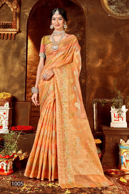 Kundan 4 By Saroj 1001 To 1006 Designer Saree Wholesale Price in Surat